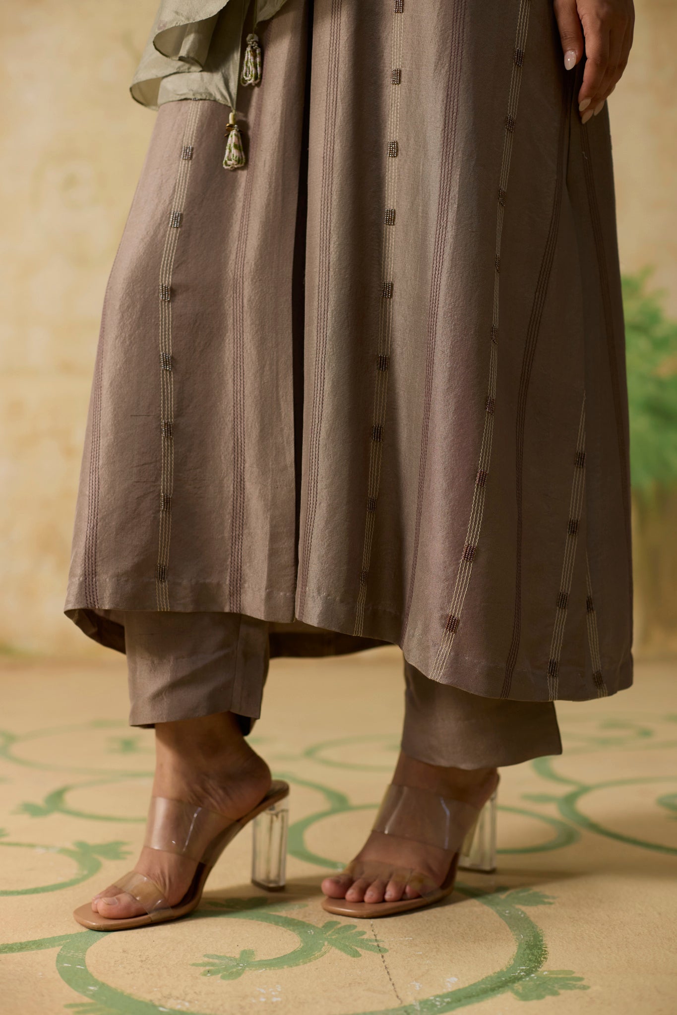 Mullen Kurta Set - Brown - CiceroniKurta Set, Festive WearKhyati Rughani