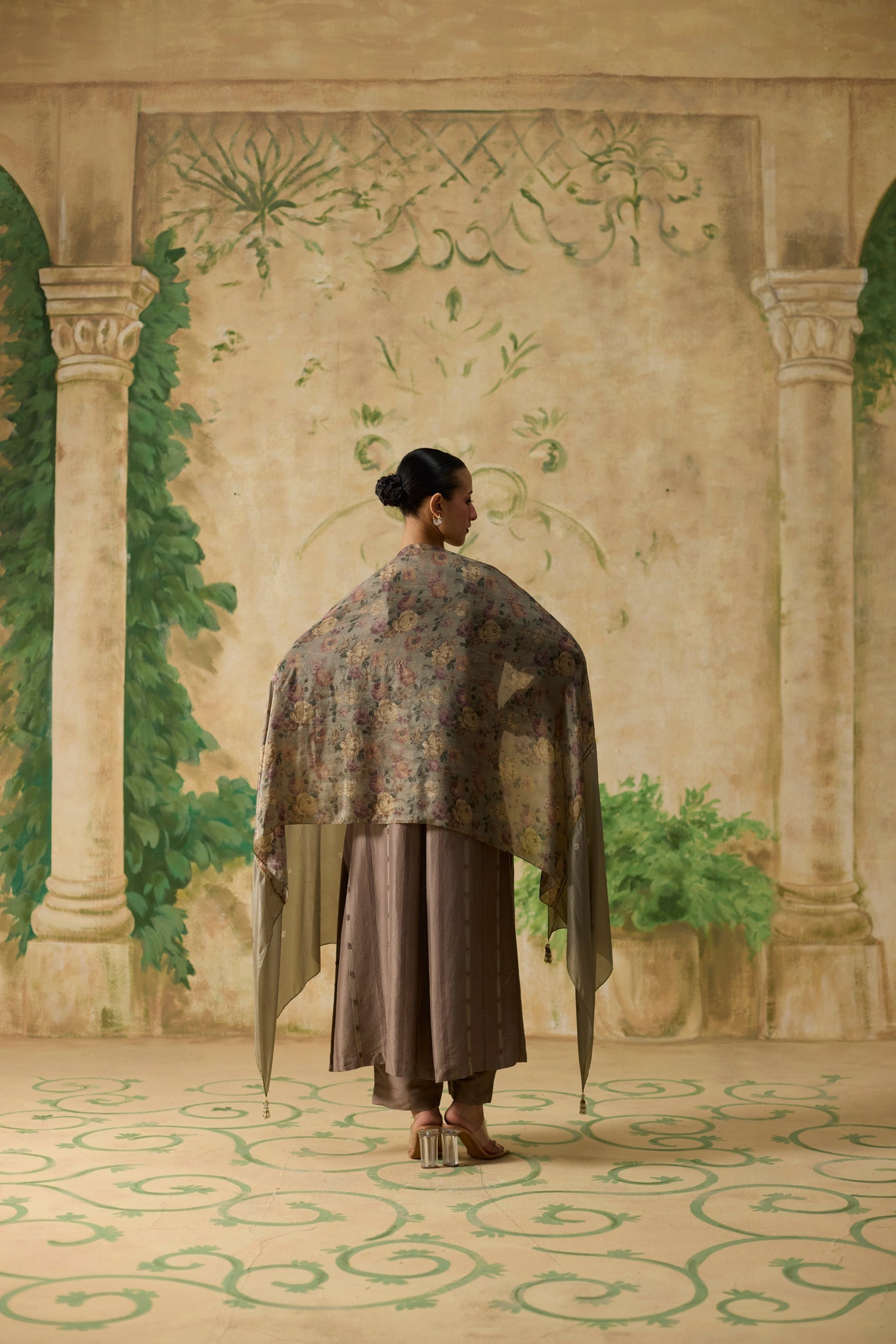 Mullen Kurta Set - Brown - CiceroniKurta Set, Festive WearKhyati Rughani