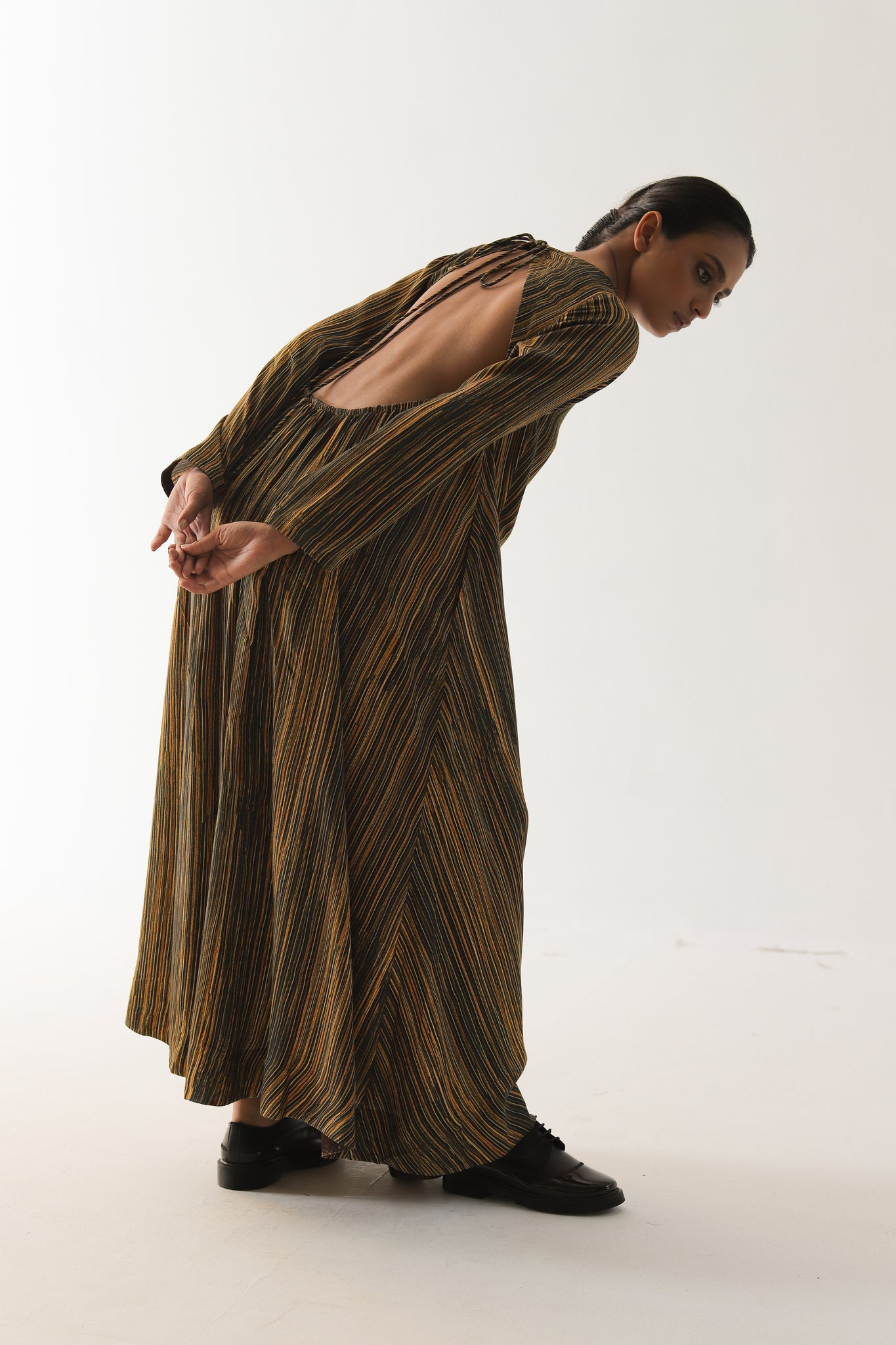 Multi Amber Stripe Wrap Dress - CiceroniDressesTil