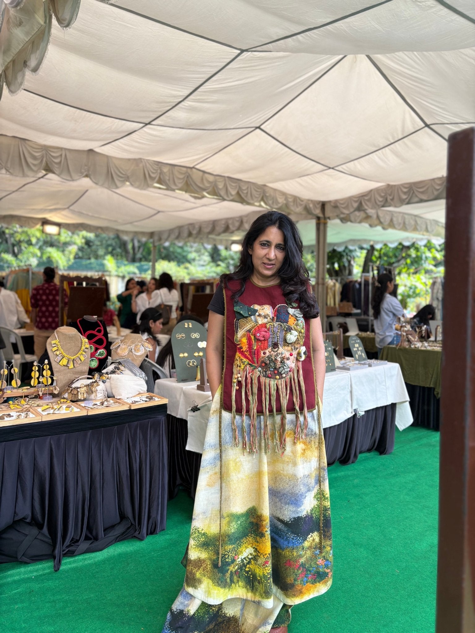 Multi Monet Panel Pants - CiceroniPantsTil