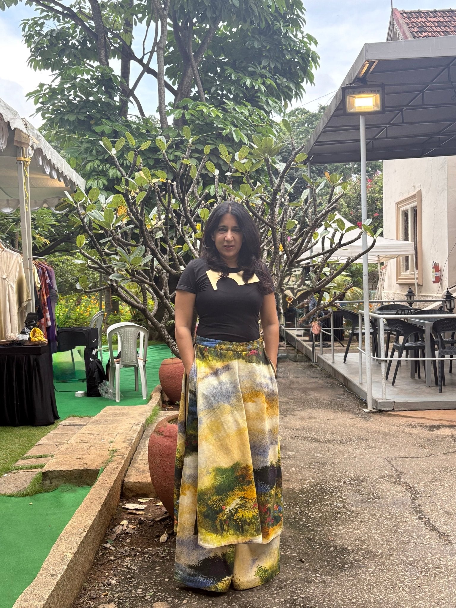 Multi Monet Panel Pants - CiceroniPantsTil