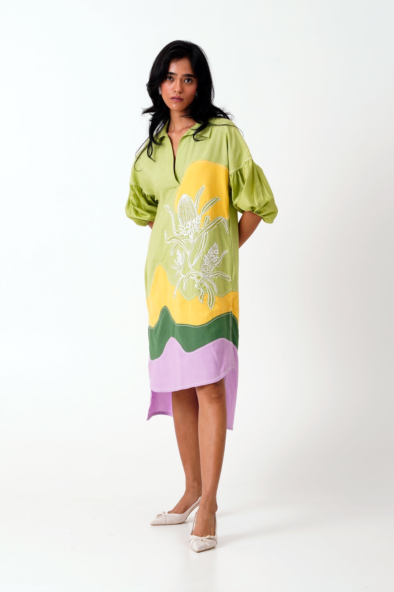 Multi Oaks - Cornfield Midi Dress - CiceroniDressesMadder Much