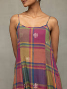 Multicolor Golden Shalpa Jamdani Dress - CiceroniDressesSutra Art of Clothing