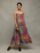 Multicolor Golden Shalpa Jamdani Dress - CiceroniDressesSutra Art of Clothing
