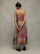 Multicolor Golden Shalpa Jamdani Dress - CiceroniDressesSutra Art of Clothing