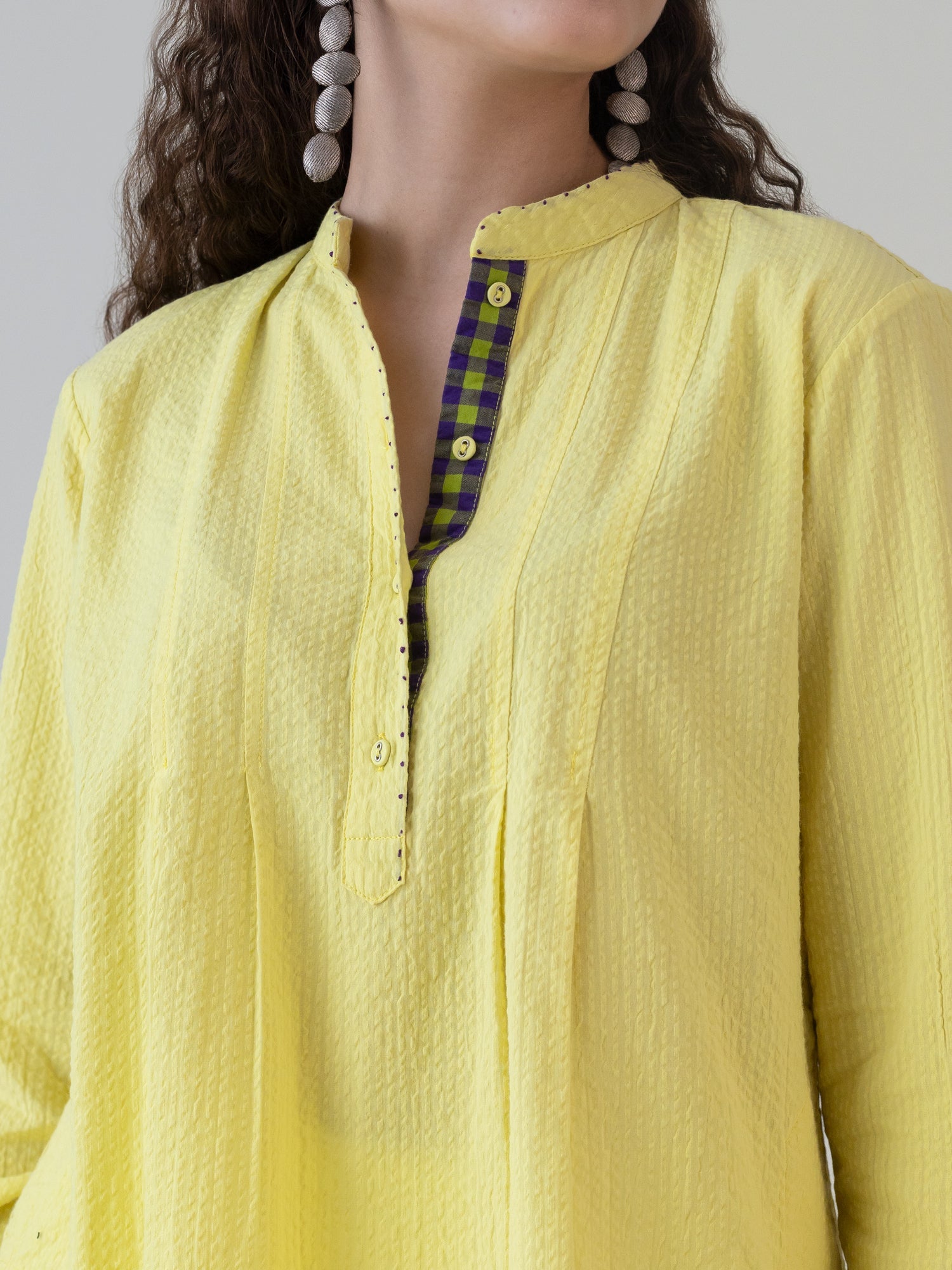 Murasaki Lime Top - CiceroniWomen ShirtsShades of India