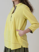 Murasaki Lime Top - CiceroniWomen ShirtsShades of India