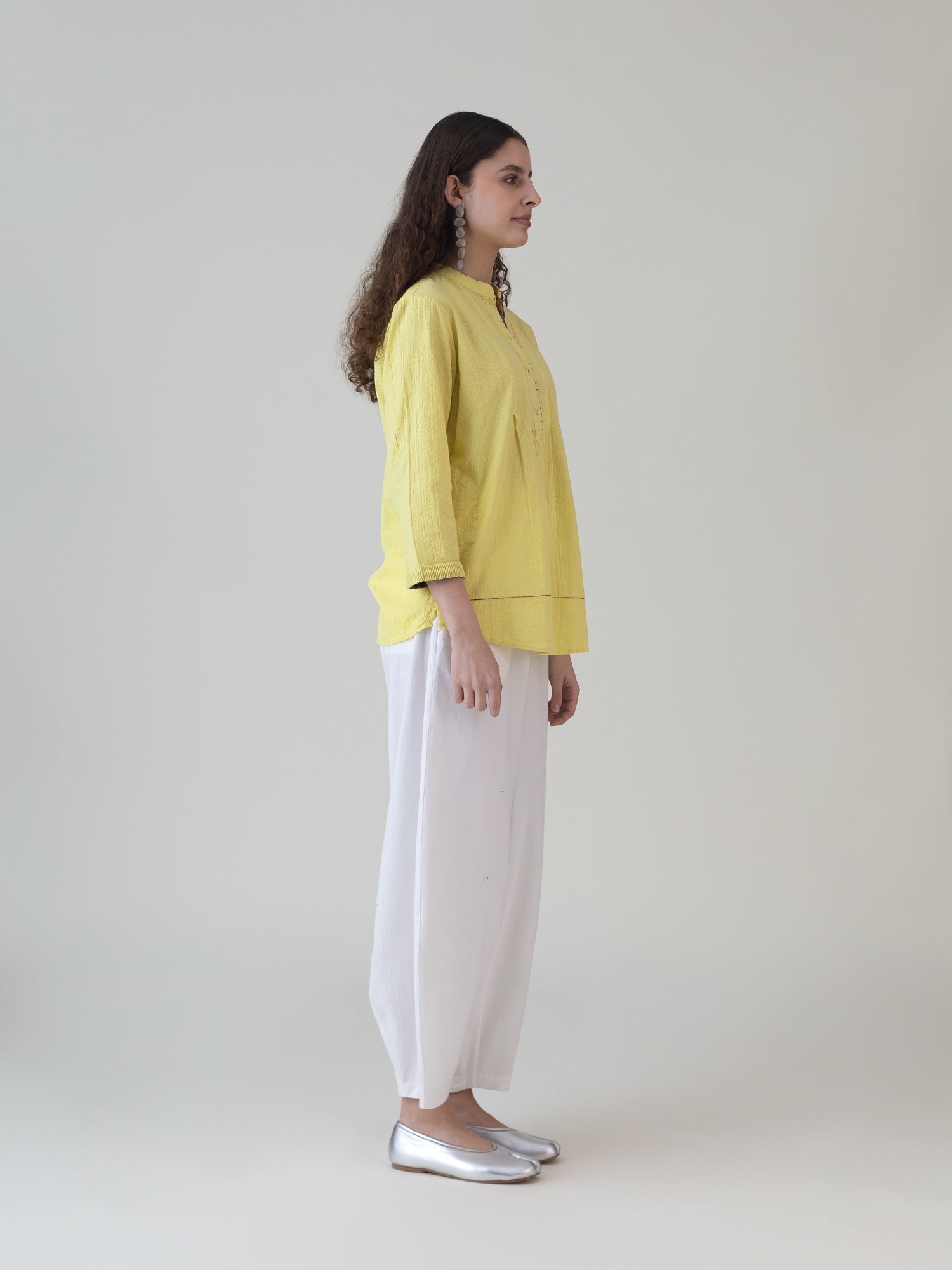 Murasaki Lime Top - CiceroniWomen ShirtsShades of India