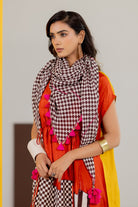 Mustard and Orange Dress - CiceroniDressesTussah