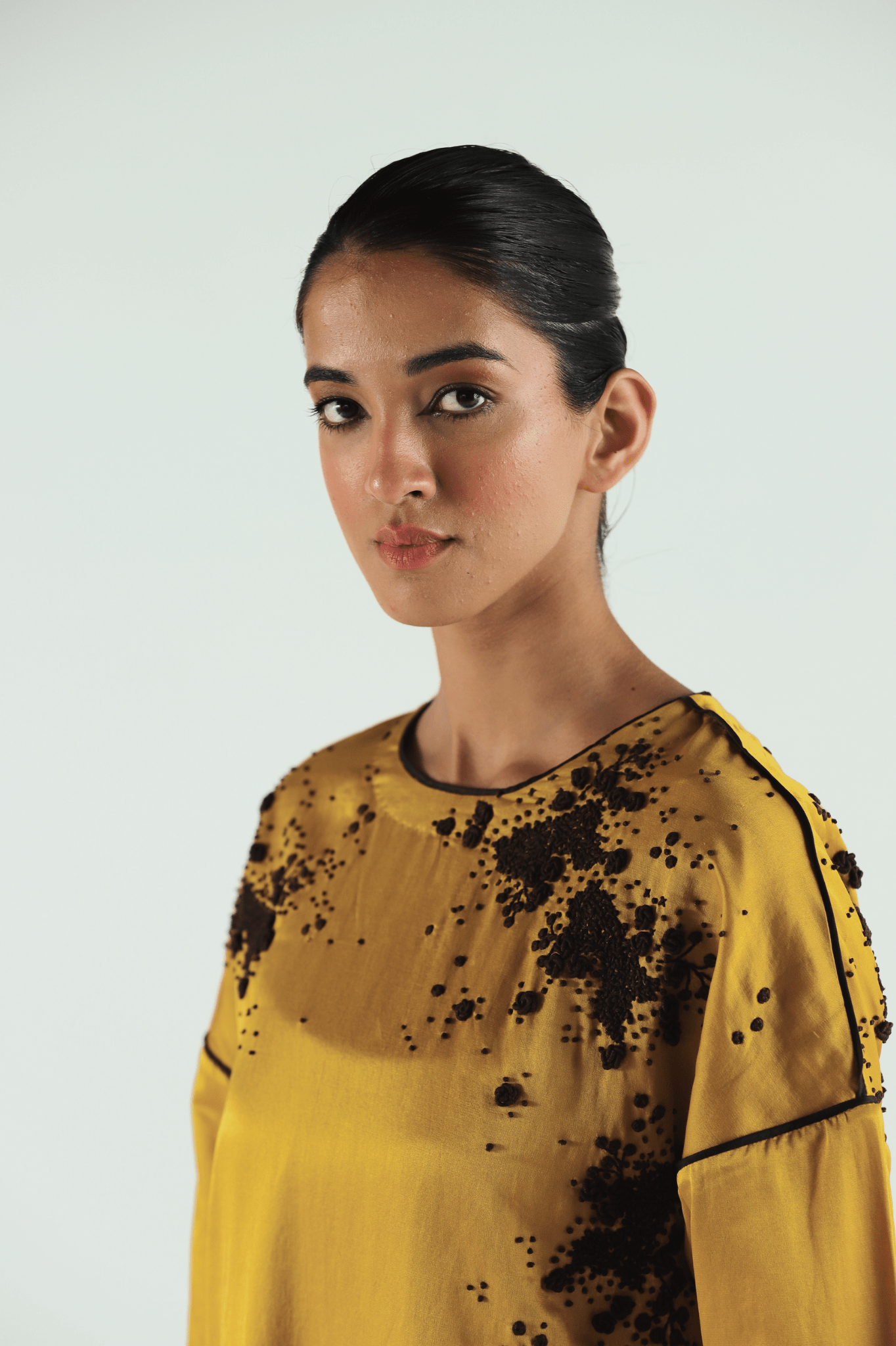 Mustard Embroidered Boyfriend Kurta Set - CiceroniKurta Set, Festive WearTil
