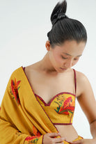 Mustard Firefly Saree - CiceroniSareeTil