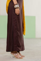 Mustard Habutai Silk Jacket Set - CiceroniJacket SetTussah