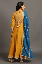 Mustard Heer Anarkali Suit - CiceroniKurta Set, Festive WearOmaana