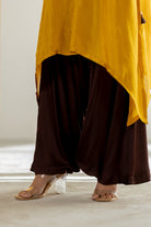 Mustard Kaftan Set - CiceroniKurta Set, Festive WearTussah