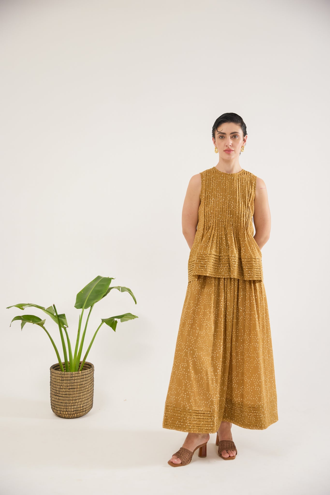 Mustard Mirage Skirt - CiceroniSkirtsTaro
