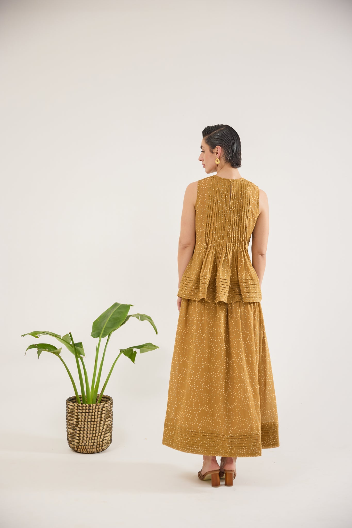 Mustard Mirage Skirt - CiceroniSkirtsTaro
