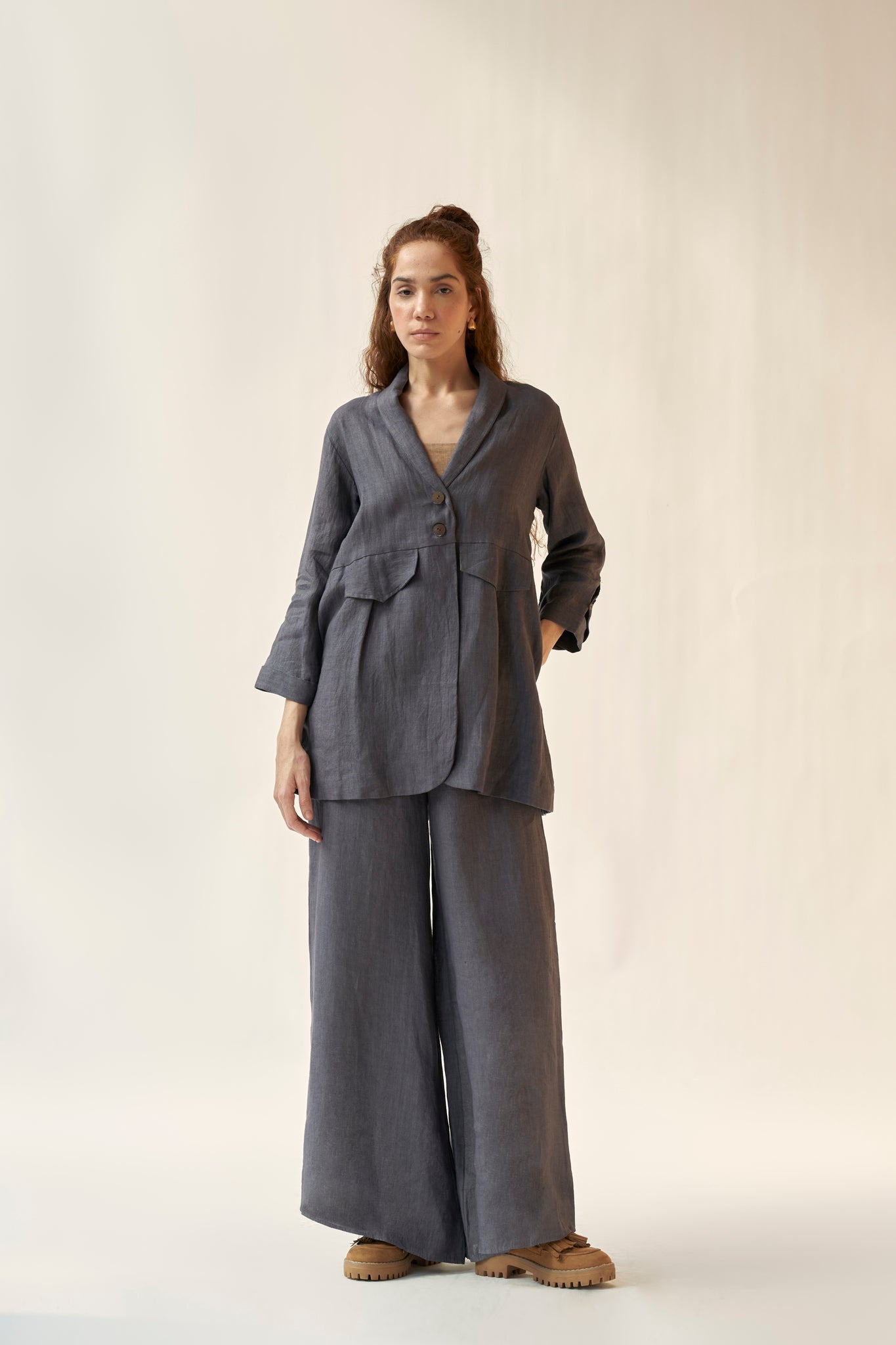 My Fav Blazer - Charcoal - CiceroniBlazersPaeony