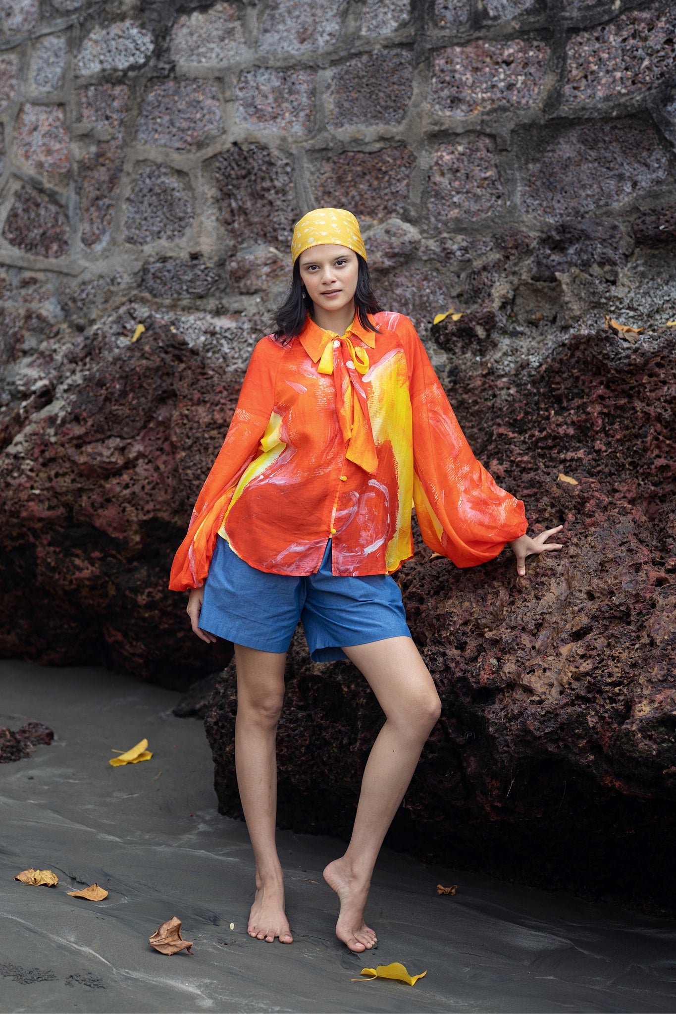 Naked Ninja - Orange - CiceroniWomen ShirtsRAAS Life