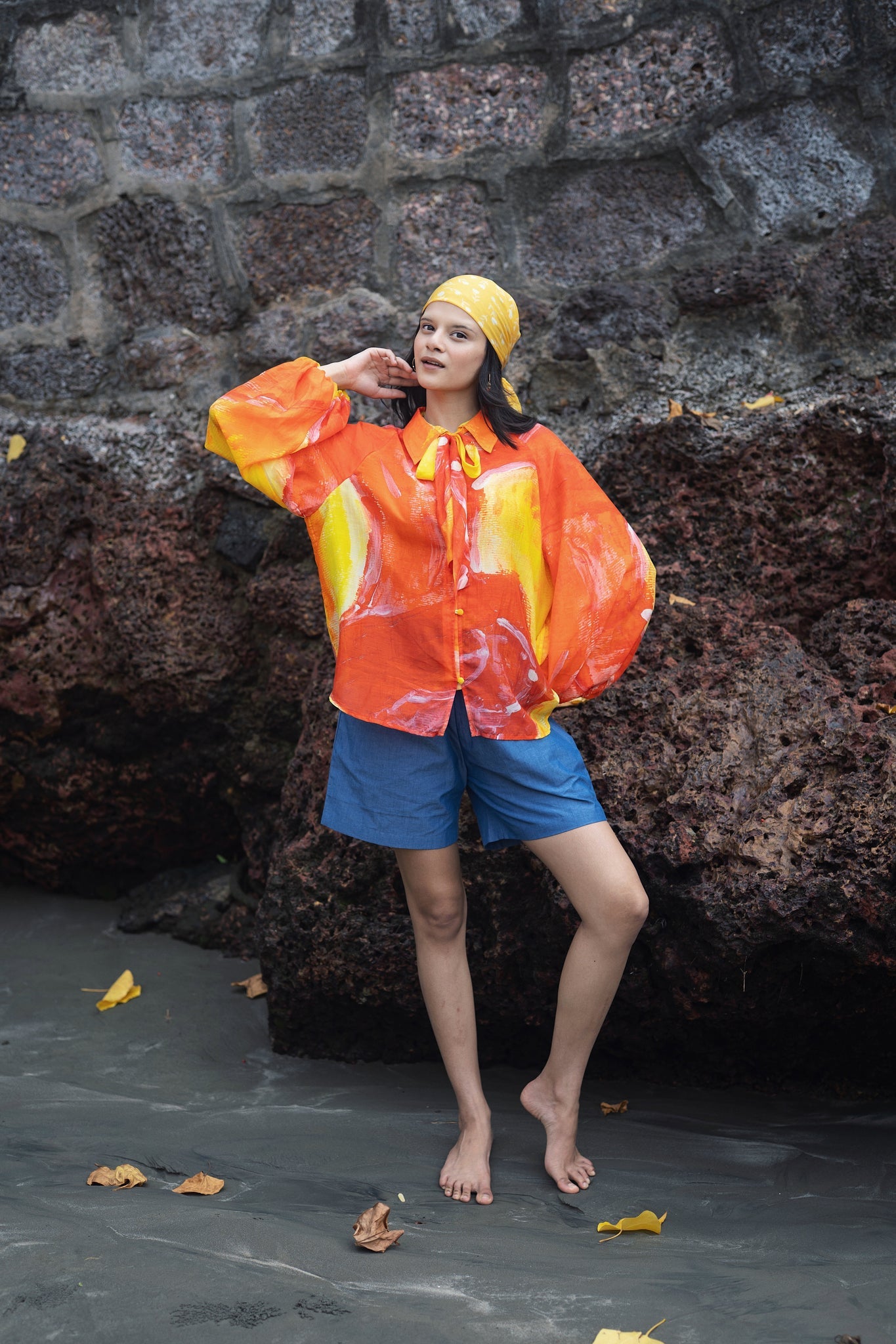 Naked Ninja - Orange - CiceroniWomen ShirtsRAAS Life