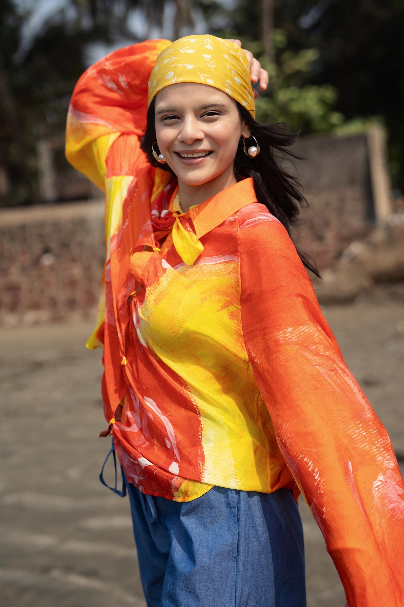 Naked Ninja - Orange - CiceroniWomen ShirtsRAAS Life