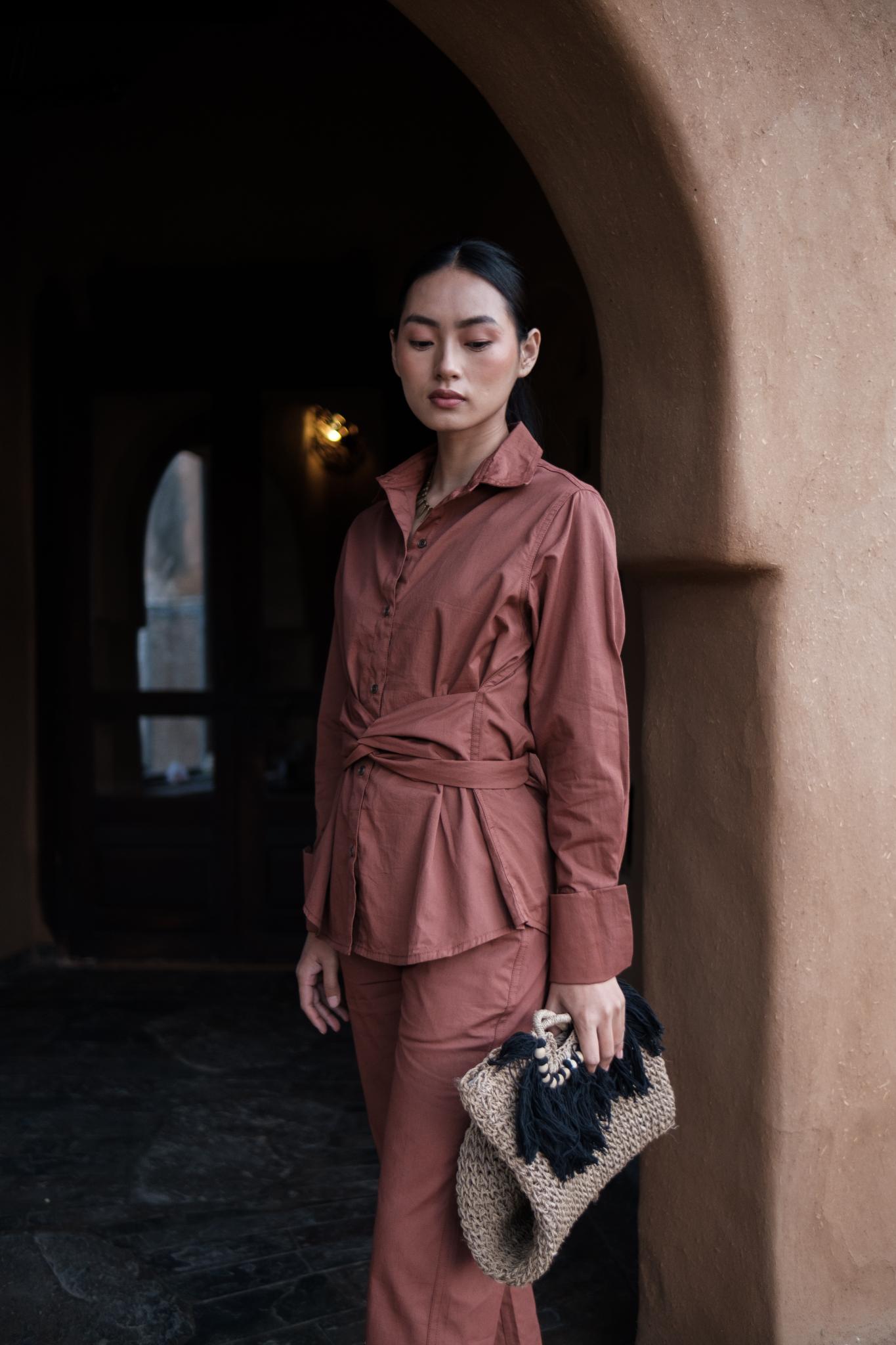 Nara Front Knot Shirt - CiceroniShirtsThe Terra Tribe