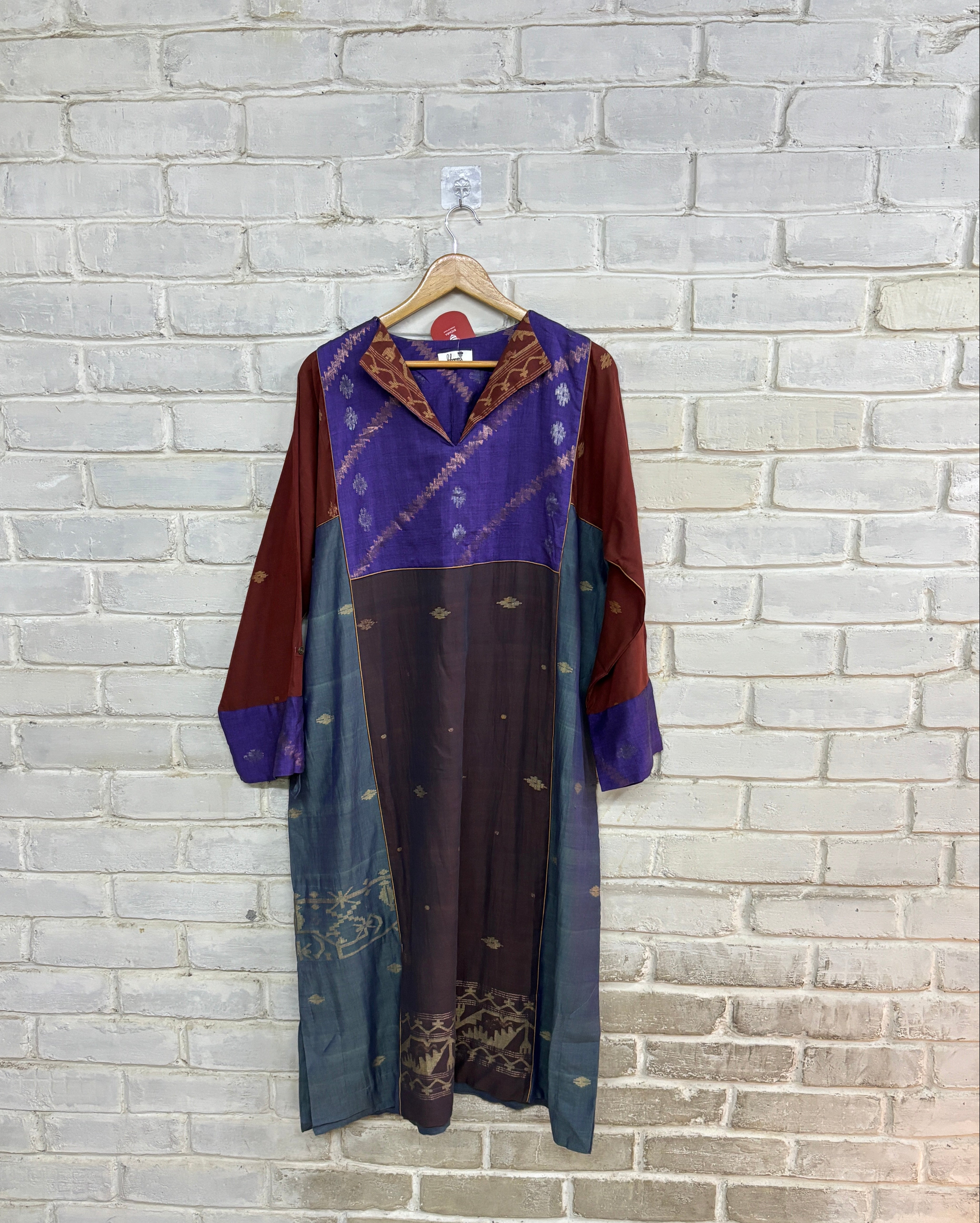 Nasho Kaftan – Blue Nasho Jamdani - CiceroniKaftanBhomra