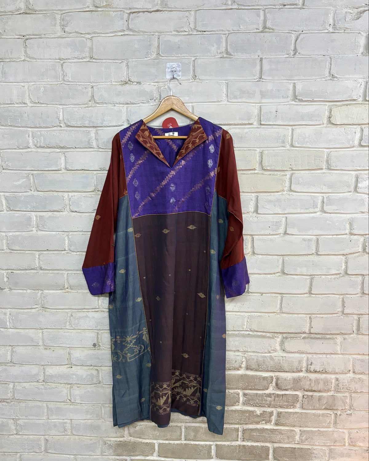 Nasho Kaftan – Blue Nasho Jamdani - CiceroniKaftanBhomra