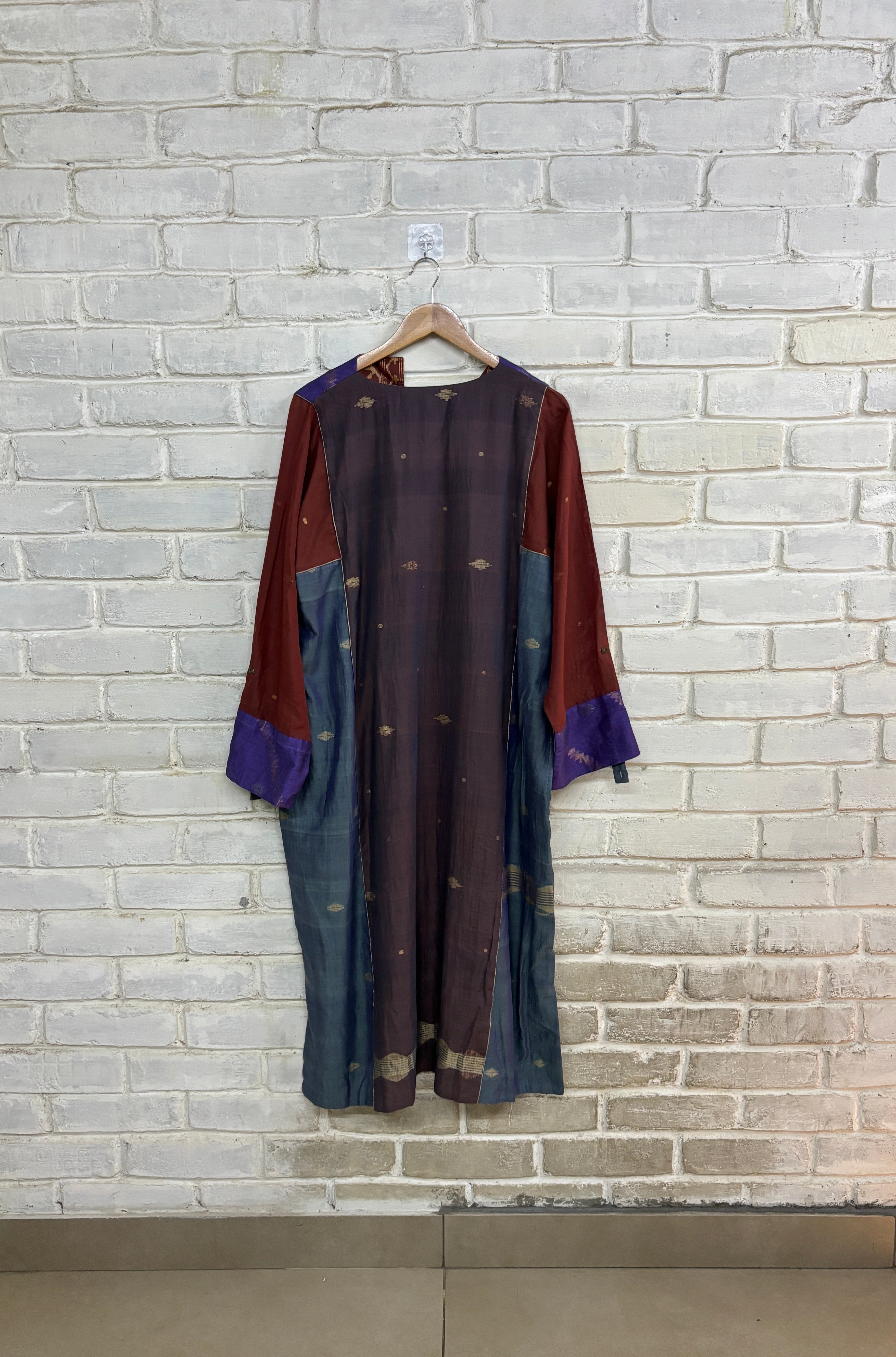 Nasho Kaftan – Blue Nasho Jamdani - CiceroniKaftanBhomra