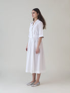 Nasu White Dress - CiceroniDressesShades of India