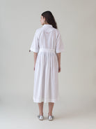 Nasu White Dress - CiceroniDressesShades of India