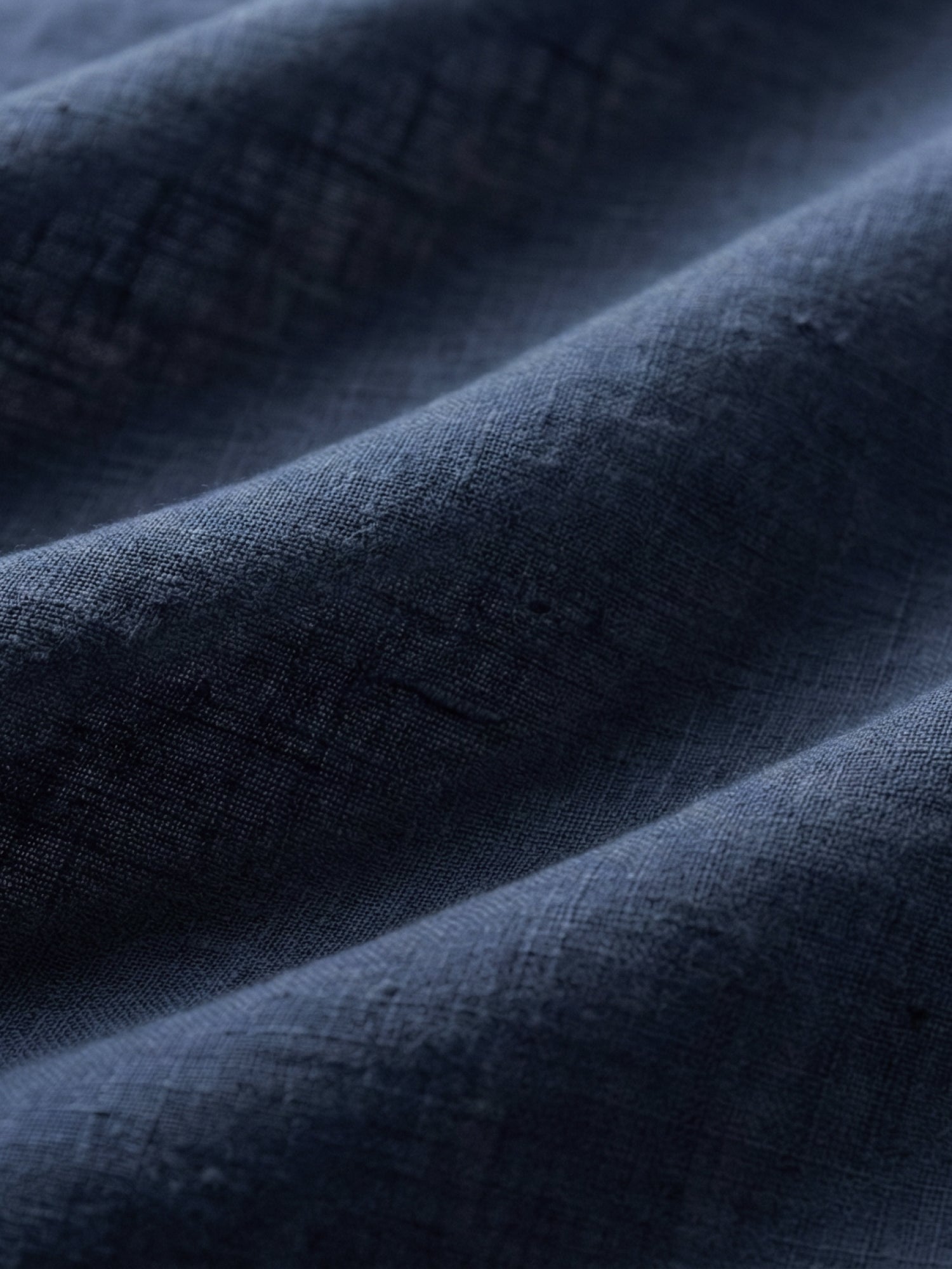 Navy 100% Pure Linen Classic Short Kurta - CiceroniKurta, Everyday Wearbhrāta