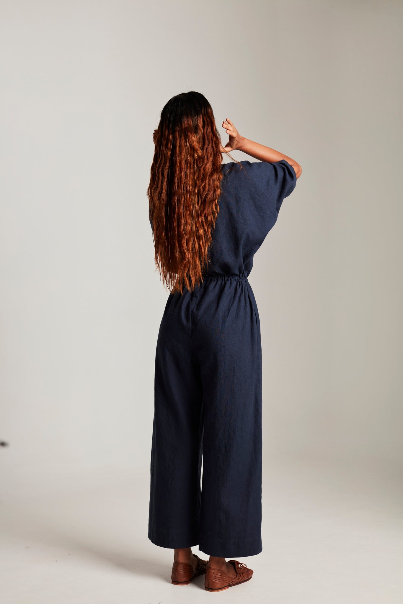 Navy Co - Linen Boilersuit - CiceroniBoilersuitSaphed