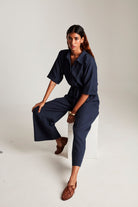 Navy Co - Linen Boilersuit - CiceroniBoilersuitSaphed