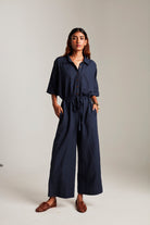 Navy Co - Linen Boilersuit - CiceroniBoilersuitSaphed