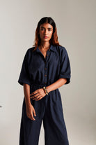 Navy Co - Linen Boilersuit - CiceroniBoilersuitSaphed