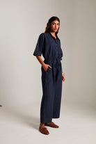 Navy Co - Linen Boilersuit - CiceroniBoilersuitSaphed