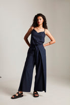 Navy Co - Linen Camisole Top & Wrap Pants - CiceroniCo - ord SetSaphed