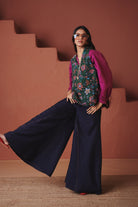 Neel Linen Denim Flared Pants - CiceroniWomen PantsSaphed