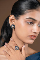 Neelam Studs - CiceroniEarringsAaree