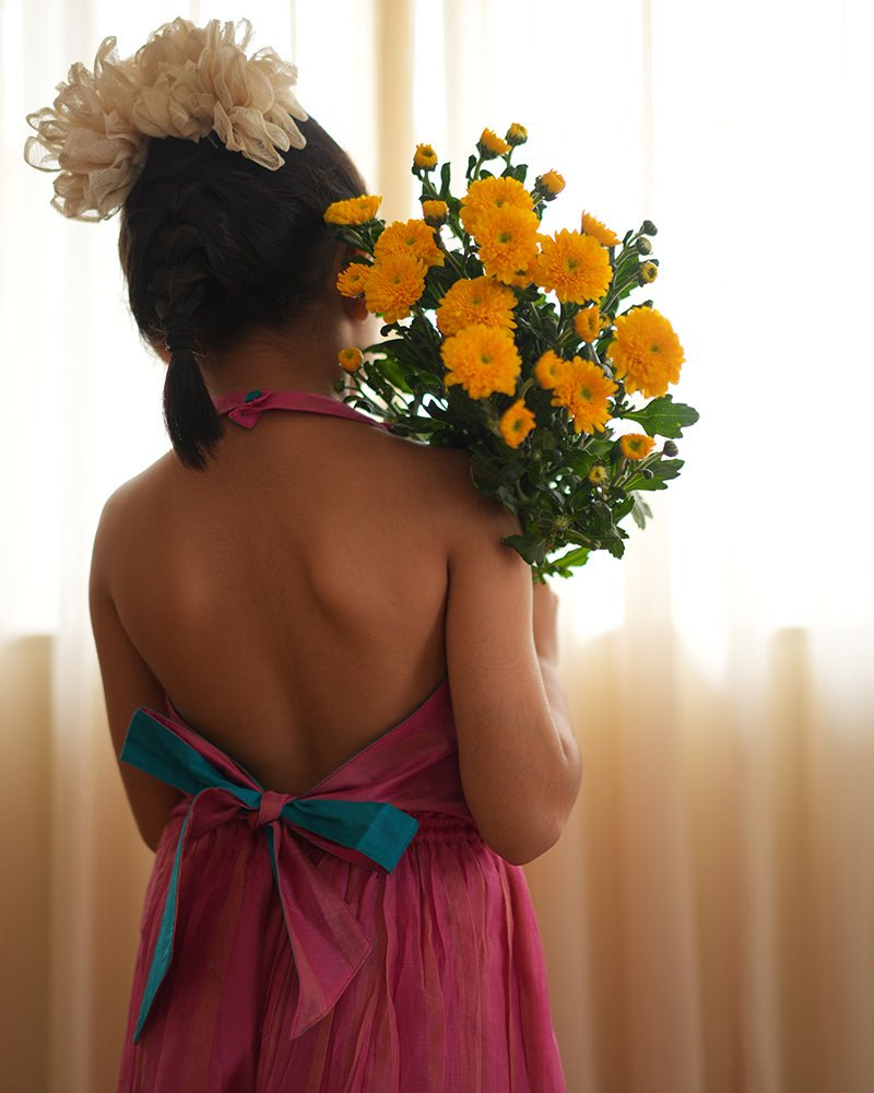 Neelkamal coord set in pink and gold - CiceroniKurta Set, Festive WearLove The World Today