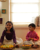 Neelkamal ethnic kurta in pink gold stripe - CiceroniKurta, Festive WearLove The World Today