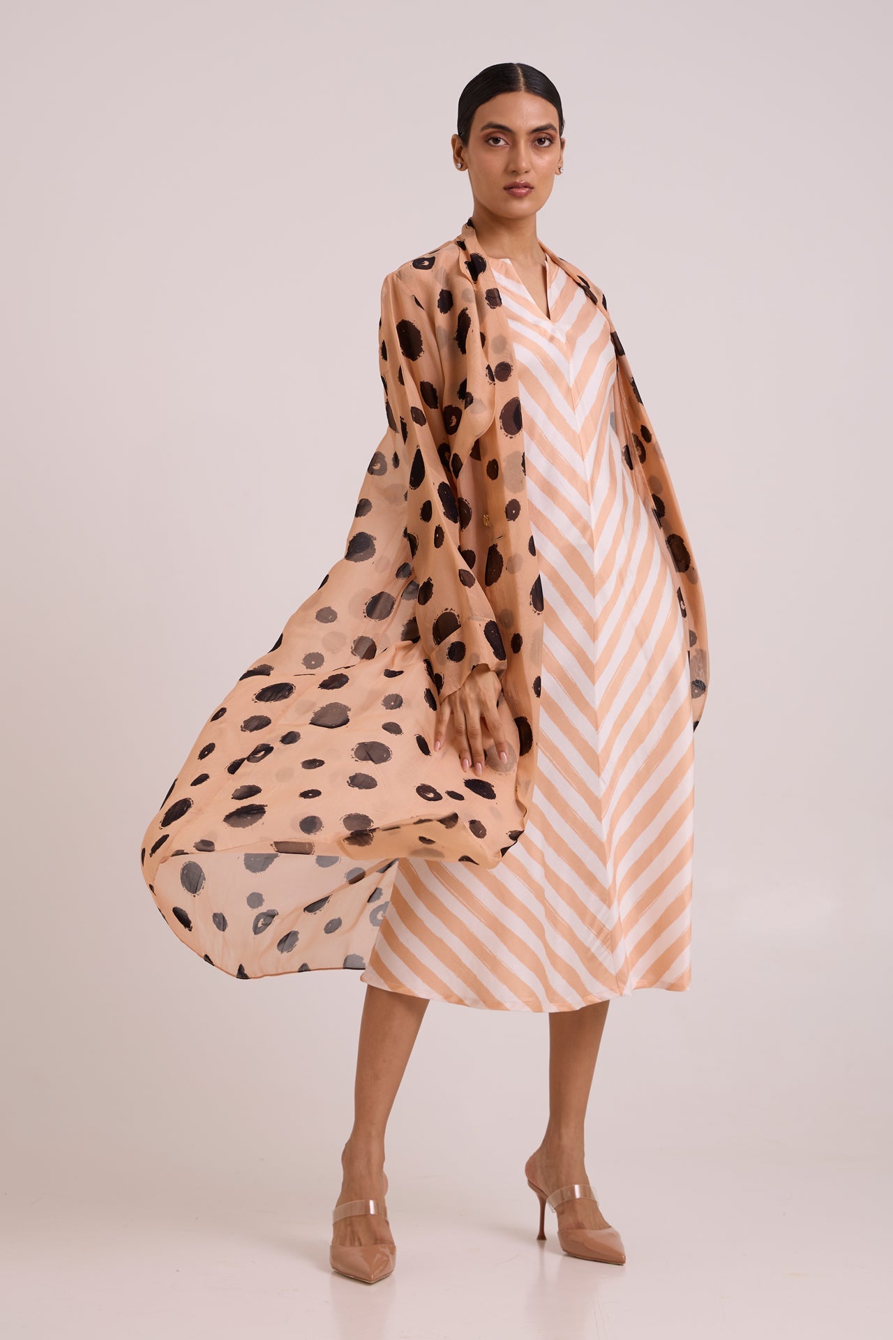 Neo - Almond Burst Flap Trench & Slip Dress - CiceroniDressesMadder Much