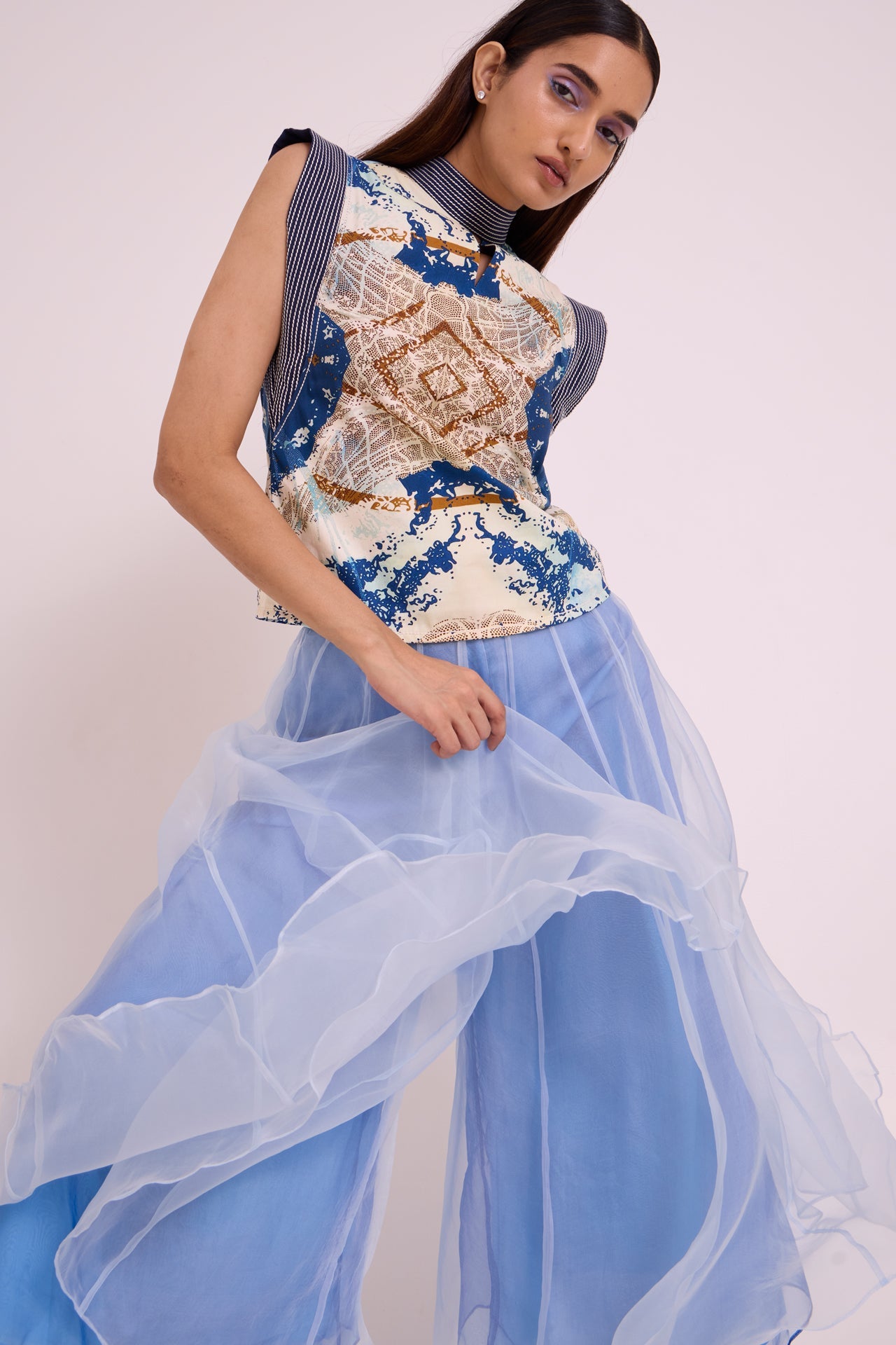 Niloy - Drift Away Divided Skirt + Square Top - CiceroniSkirt SetMadder Much