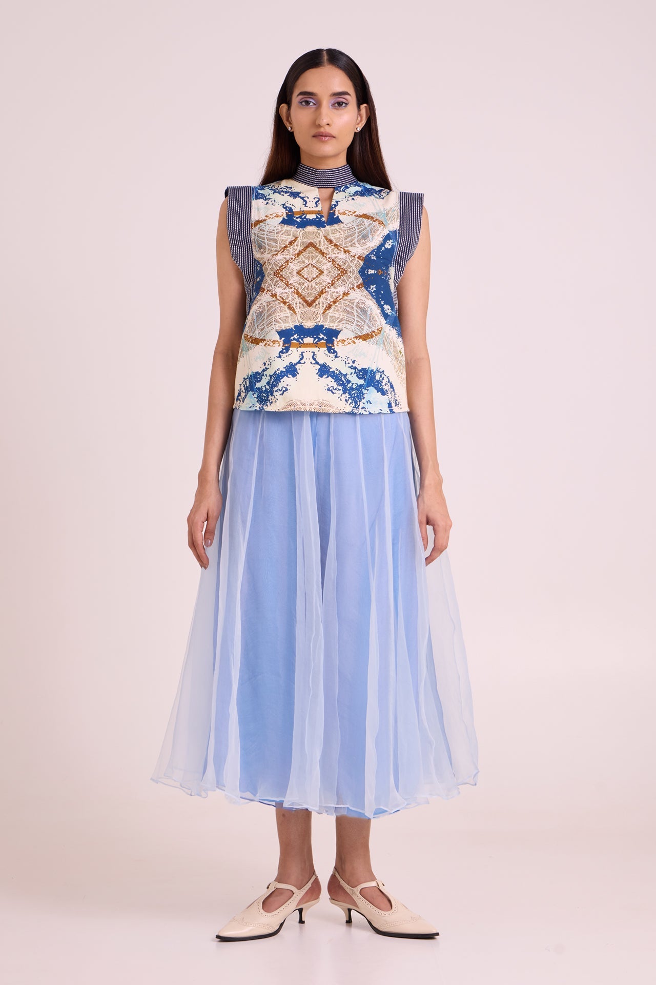 Niloy - Drift Away Divided Skirt + Square Top - CiceroniSkirt SetMadder Much