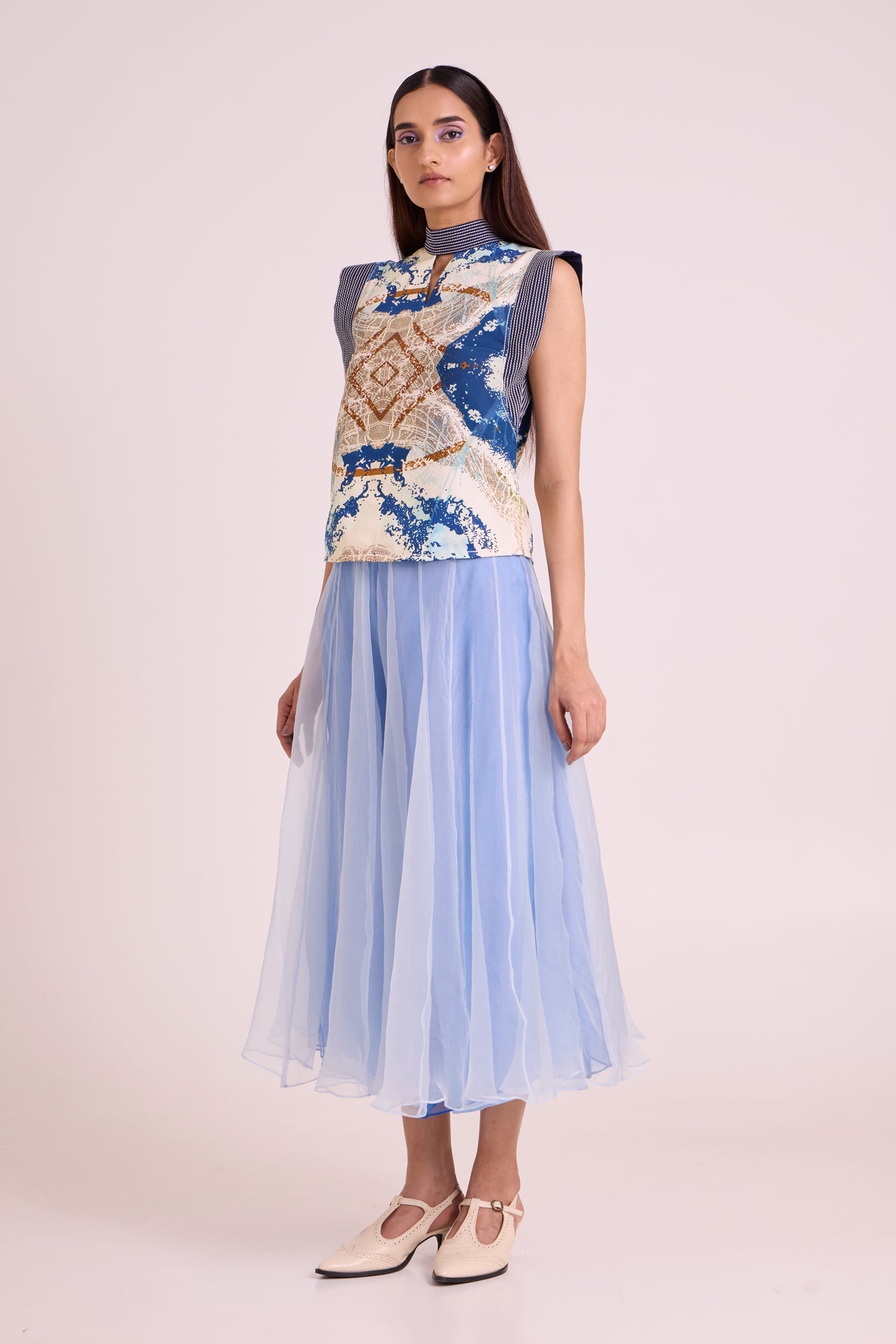 Niloy - Drift Away Divided Skirt + Square Top - CiceroniSkirt SetMadder Much