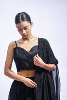 Noir Rhythm Bralette Set - CiceroniLehenga SetJayati Goenka