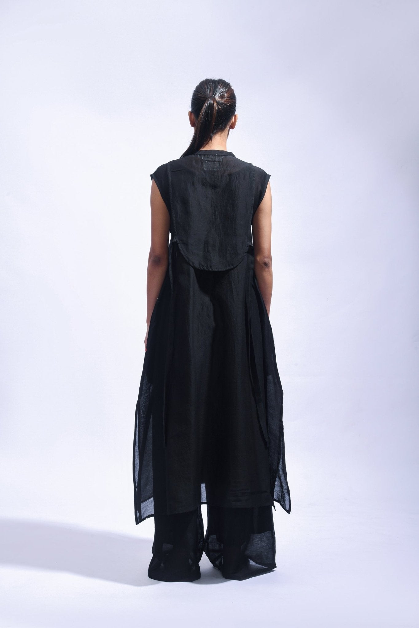 Noir Yoke Chanderi Set - CiceroniKurta Set, Everyday WearJayati Goenka