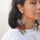 Noor Long Earrings - Grey - CiceroniEarringPaulami
