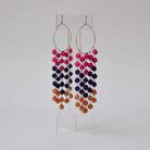 Noor Long Earrings - Hot Pink - CiceroniEarringPaulami