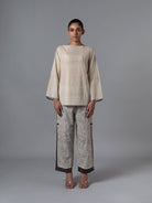 Norbu Natural Short Kurta - CiceroniTopsShades of India